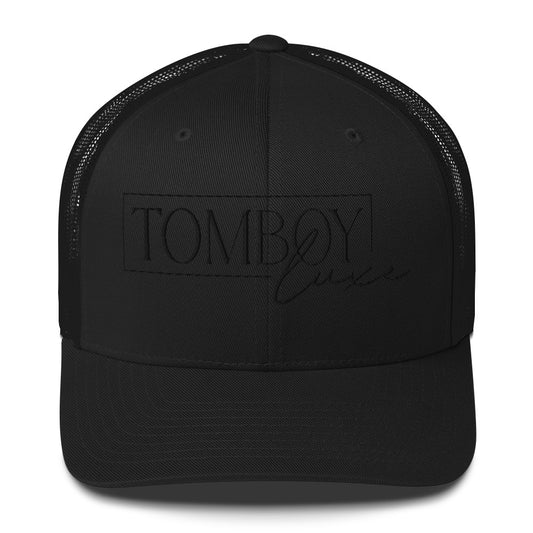 Luxe Trucker Cap Black