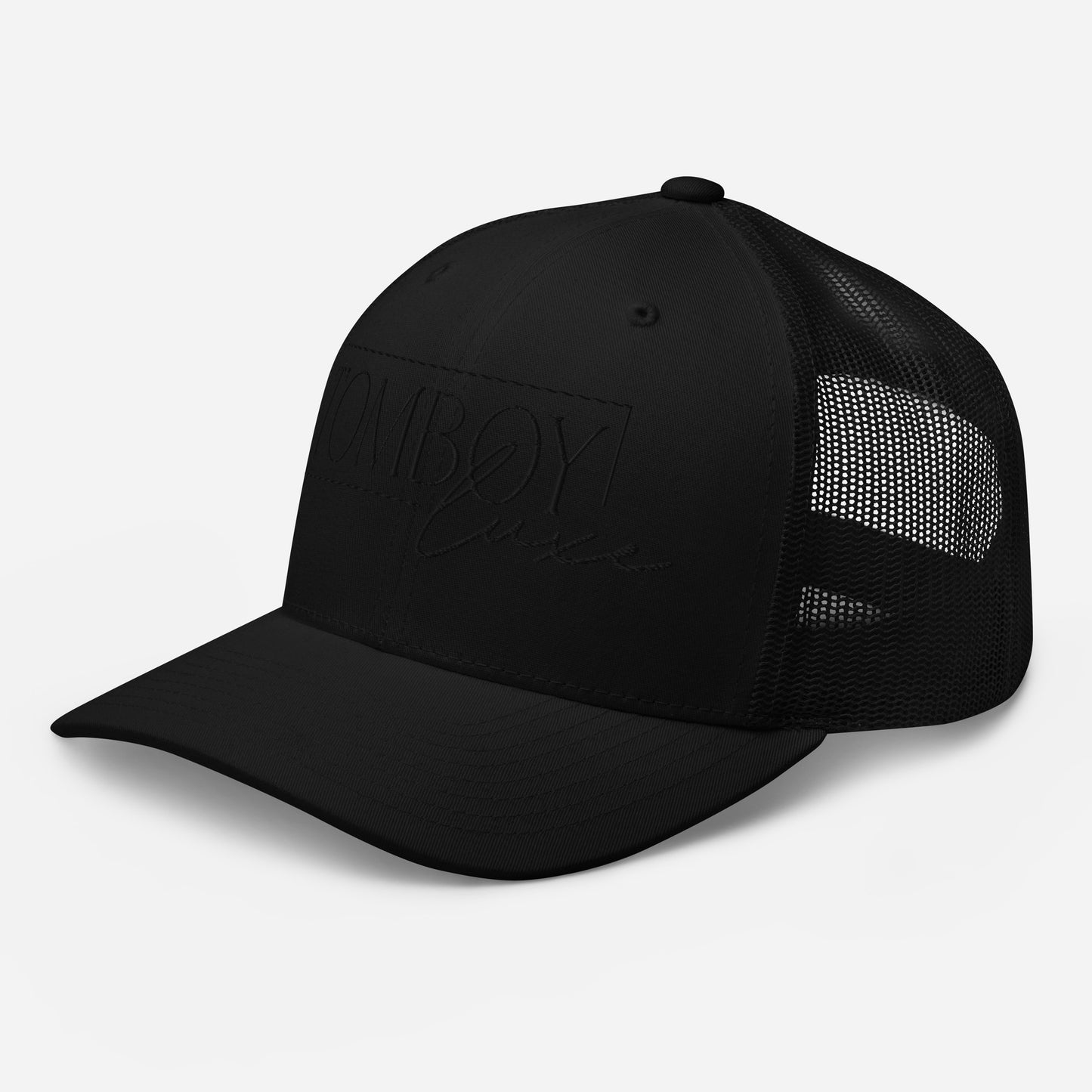 Luxe Trucker Cap Black